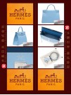 HERMES CANDY KELLY 35 (Pre-owned) - retourne, Celeste / Celeste blue, Epsom leather, Phw